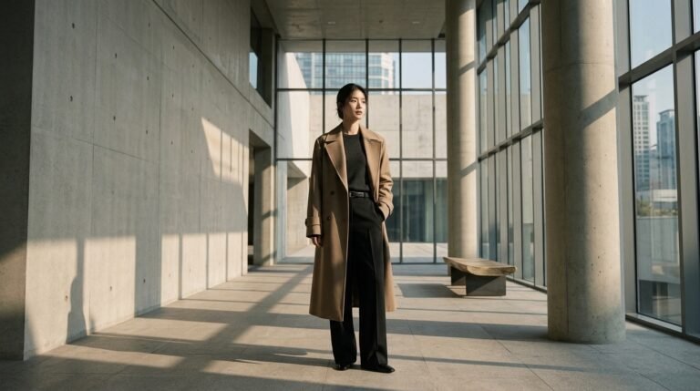 2026 패션 트렌드, 조용한 럭셔리의 대명사 COS 스타일의 미니멀 코트 코디