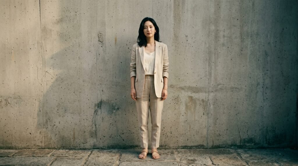 2026 패션 트렌드 대표 이미지 — 여름 린넨 블레이저 스타일링