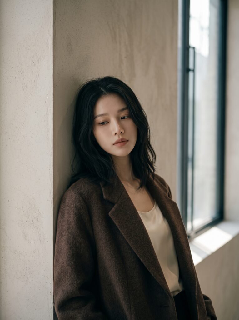 2026 올드머니룩 딥 브라운 울 재킷 컬러 스타일링