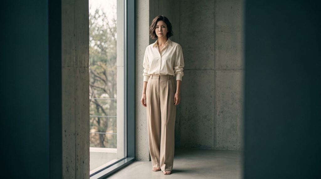 조용한 럭셔리 데일리 무드 소재 스타일링