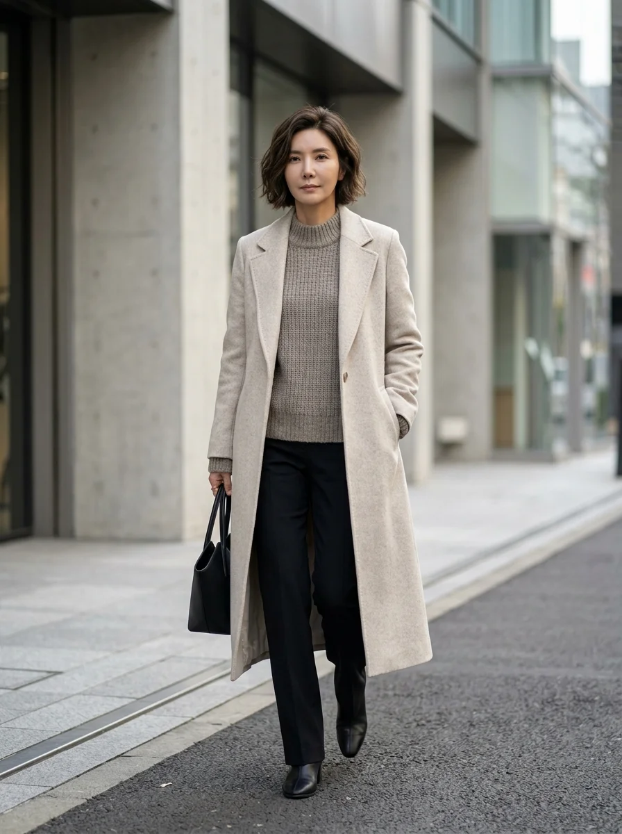 쿨톤 피부에 어울리는 그레이지 오트밀 베이지 매치