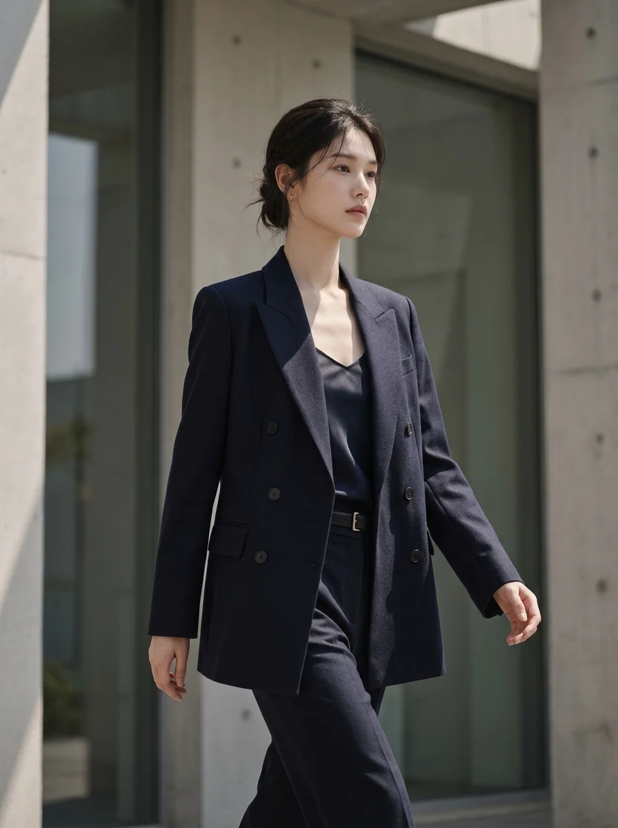 하객룩 코디 테일러드 재킷 셋업 스타일링