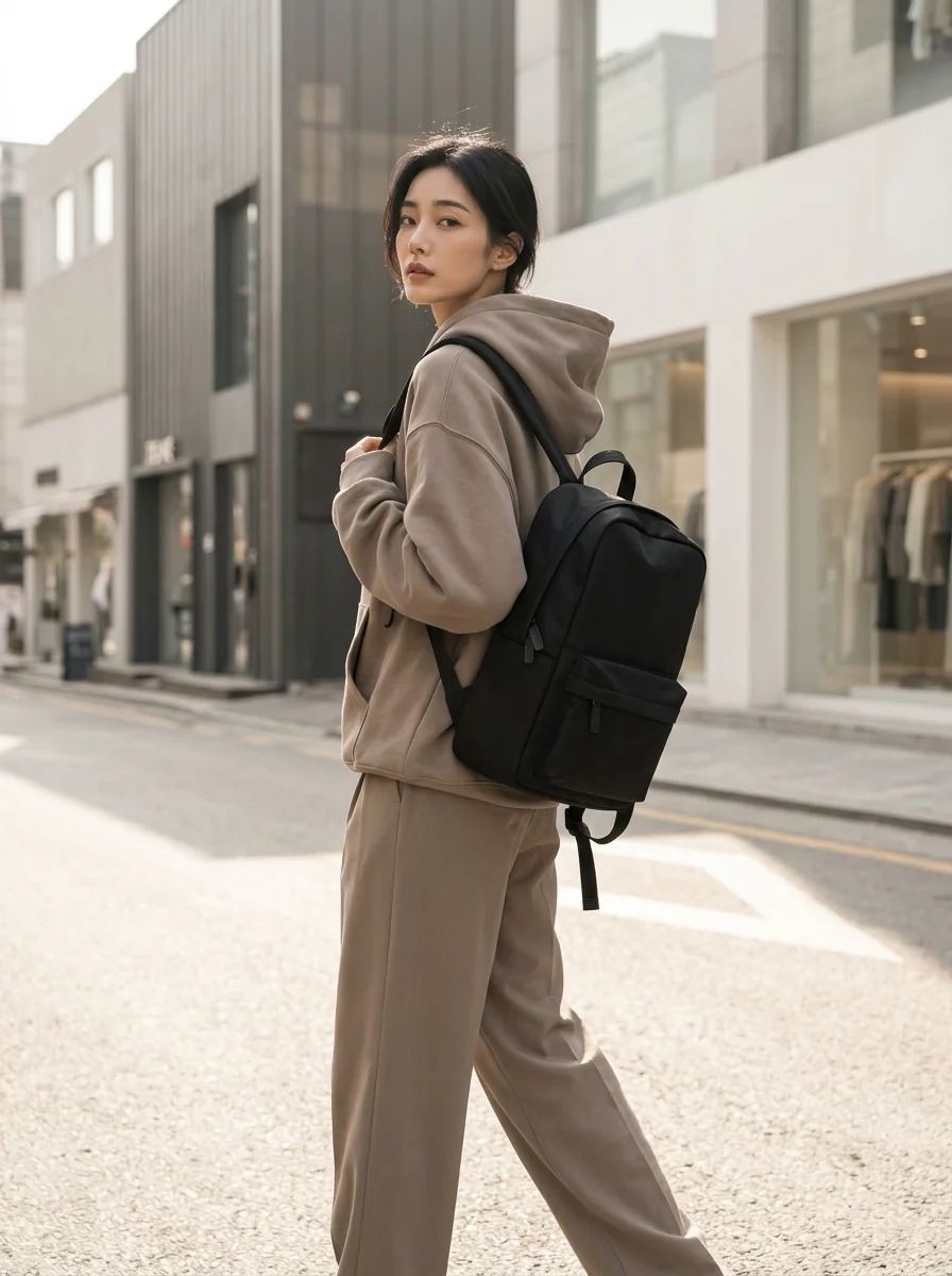 워크웨어 백팩 오버핏 캐주얼 스타일링