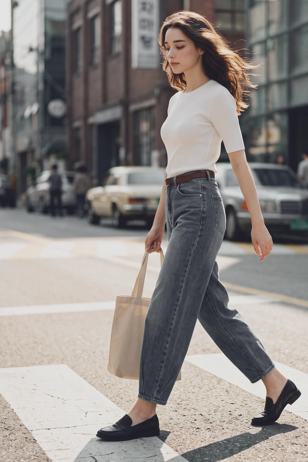 여름 막바지 세일 배럴진 데일리 스타일링