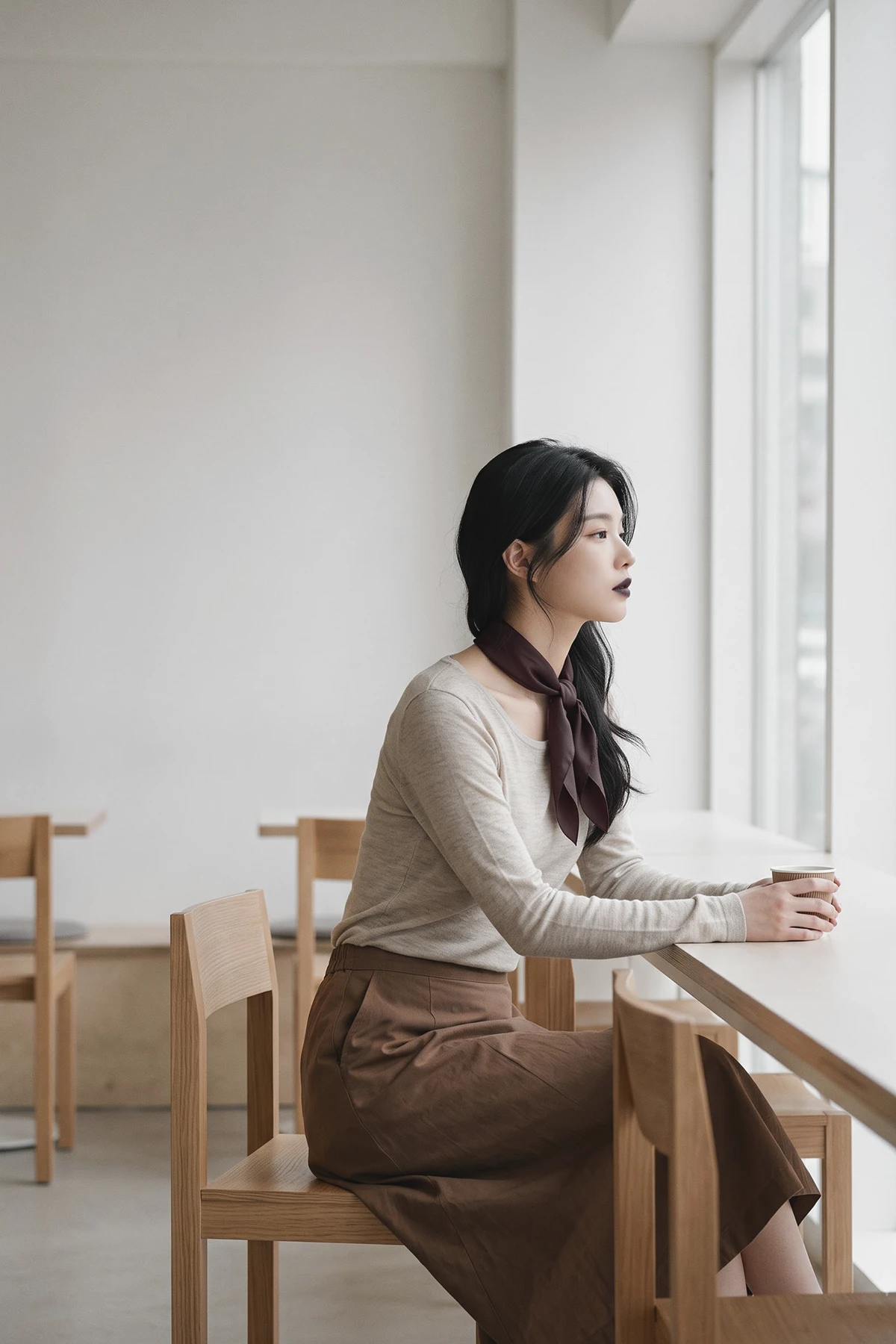 환절기 코디 어스톤 컬러로 계절감 전환
